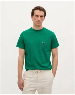 Мужская футболка классического кроя из хлопка, зеленый Scalpers