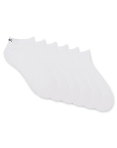 Набор из шести пар мужских хлопковых носков с логотипами, белый Hugo