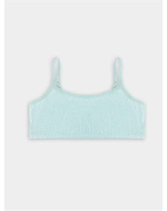 Топ для девочек голубой с цветами Mark formelle