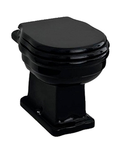 Унитаз Hermitage HEV003 03 00 приставной Черный без сиденья Artceram