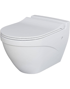 Унитаз Nord 133T20001-132T20001S подвесной Белый глянцевый с сиденьем Микролифт Ambassador