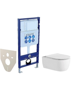 Комплект унитаза с инсталляцией Set Европа New с сиденьем Микролифт Aquatek