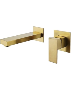 Смеситель для раковины Daheim AF8212G Золото матовое Abber