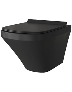 Унитаз GR-4440BMS подвесной Черный матовый с сиденьем Микролифт Grossman