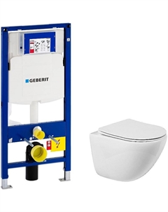 Комплект унитаза Amanda BB051CHR+BB051SC с инсталляцией Geberit Duofix Sigma UP320 111.300.00.5 с сиденьем Микролифт Belbagno