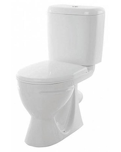 Унитаз компакт Стандарт эконом WC.CC/Standart/1-P/WHT.G/S1 с бачком и сиденьем Sanita