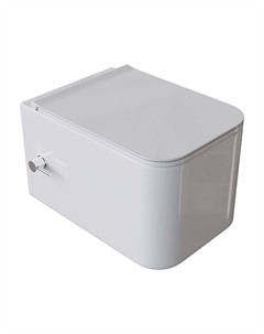 Унитаз подвесной с функцией биде Mane 970-SET-2-W белый, с крышкой микролифт Boheme