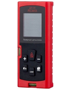 Дальномер лазерный, до 30 м, точность до 2 мм, батарейки, ДЛ-30 (61/10/519) Ресанта