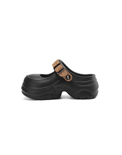 Женские сандалии с закрытым носком из ЭВА, устойчивые к запахам, Black Brown Hla