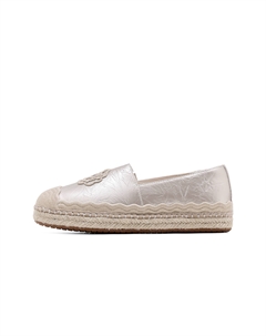 Эспадрильи женские серебряные C°banner