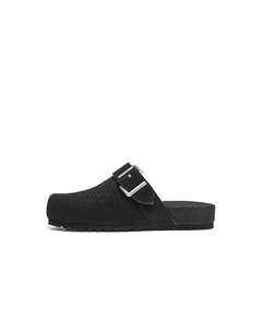 Женские сандалии с резиновой подошвой, устойчивой к истиранию и нескользящей подошвой, с закрытым носком, Black Red dragonfly