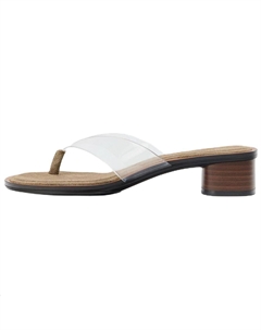 Женские шлепанцы светло-бежевого цвета Zara