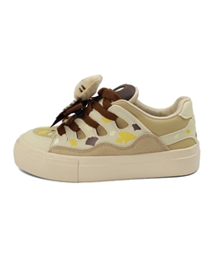 Нескользящие и износостойкие дышащие низкие кроссовки для скейтбординга, женские, серебристо-абрикосового цвета, Ginkgo B10crown