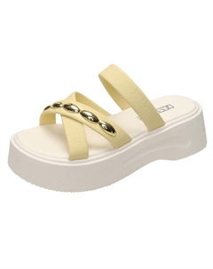 Тапочки-слайды женские с противоскользящей подошвой, Yellow Tonybear