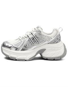 Износостойкие кроссовки для увеличения роста, низкие, массивные, женские, Silver Josiny