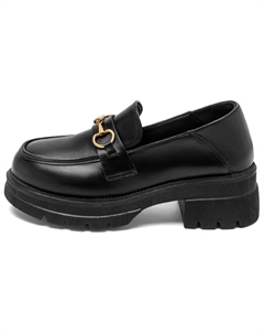 Лоферы женские, черно-коричневые 15 mins