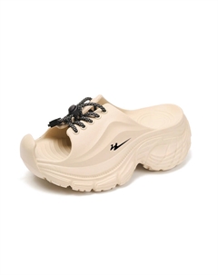 Сандалии-слайдеры женские, бежевые, нескользящие, износостойкие Binary