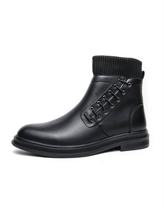 Ботильоны мужские черные Dunnu