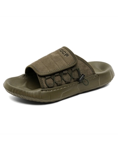 Тапочки-слайды мужские оливково-зеленые Sobb
