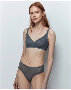 Трусы кружево, серый Сфера