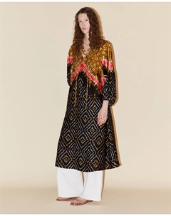 Тайдай туника-платье, черный Сфера