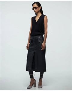 Юбка-труба на молнии, черный Сфера