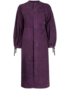 Платье миди с объемными рукавами, фиолетовый Paula