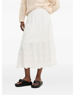 Ярусная юбка с вышивкой, белый Desigual