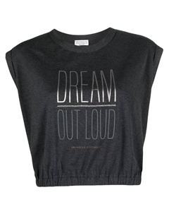 Топ с логотипом, серый Brunello cucinelli