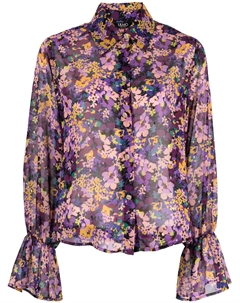 Рубашка с длинными рукавами и цветочным принтом, фиолетовый Liu jo
