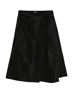 Юбка с запахом и завязками, черный Aspesi