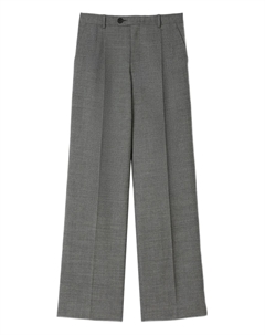 Широкие брюки со складками, серый Sandro