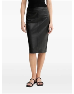 Кожаная юбка-карандаш, черный Marc o'polo