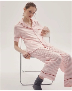 Пижама миди с карманом, розовый Сфера