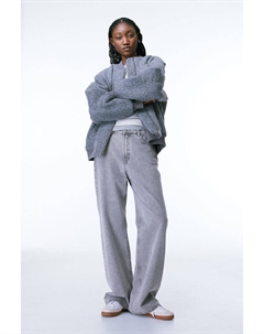 Бомбер с покрытием, серый H&m