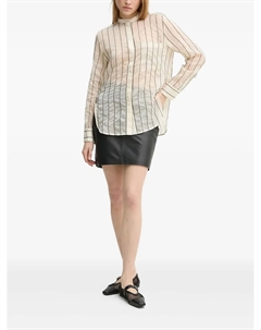 Рубашка с полосатыми вставками, нейтральный Day birger et mikkelsen