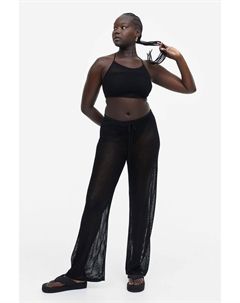 Пляжные брюки крючком, черный H&m