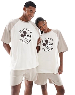 Пижамный комплект Disney от с принтом Микки Мауса в камне Asos design