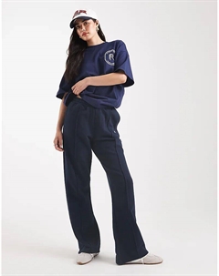 Спортивные брюки С вышитым логотипом темно-синего цвета 4th & reckless