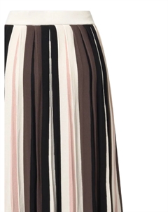 Юбка миди в складку с полосатым узором, нейтральный Weekend max mara