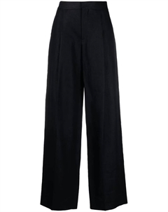 Брюки строгого кроя со складками, синий Chloe