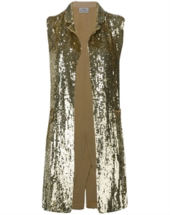 Удлиненный жилет с пайетками, золотой Parosh