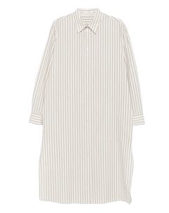 Платье-рубашка Chihiro в полоску, нейтральный The row