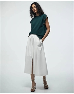 Футболка с люверсами, темно-зеленый Сфера