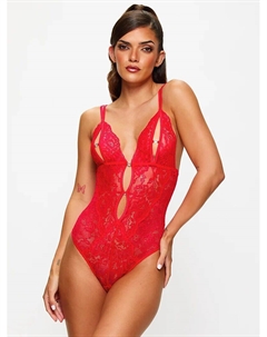 Боди Diamond Heart с вырезами красного цвета Ann summers