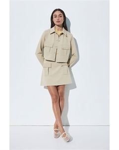 Юбка карго из джерси, бежевый H&m
