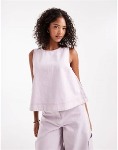 Топ-комбинация в лилово-розовом цвете Asos design