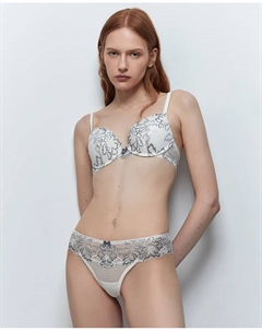 Пуш-ап бюстгальтер из кружева, белый Сфера