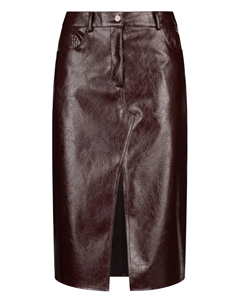 Юбка миди с карманами, коричневый Liu jo