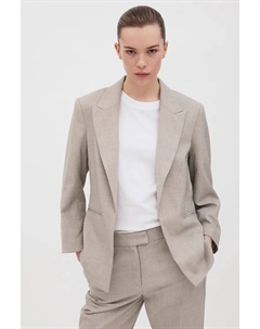 Приталенный блейзер, бежевый H&m